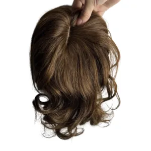 Body Wavy Human Hair Topper (25cm, Remy)