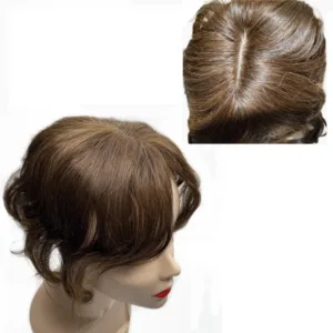 Natural Curls Body Wavy Human Hair Topper (Side Part, Clip-In)
