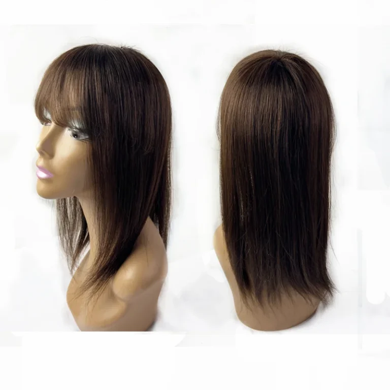 Thick Human Hair Topper with Clips (Non-Remy)