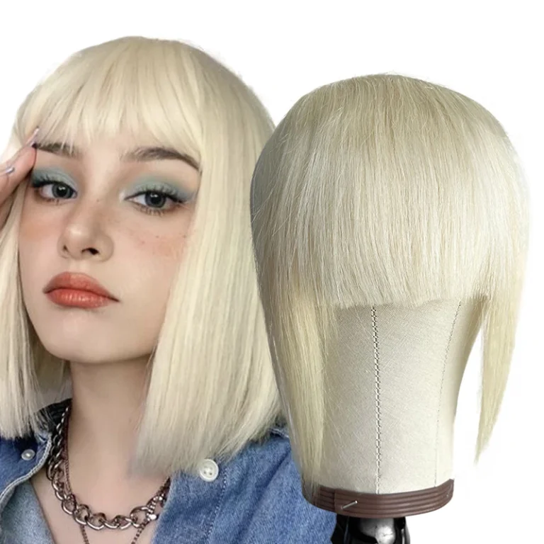 MRSHAIR Clip-On Human Hair Bangs (3D, Sideburns, Non-Remy)