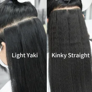Invisible Injected Tape-In Extensions (Kinky/Yaki Straight, Remy, 20pcs)