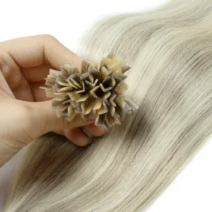 K Tip Keratin Human Hair Extensions (12-24inch, Remy)