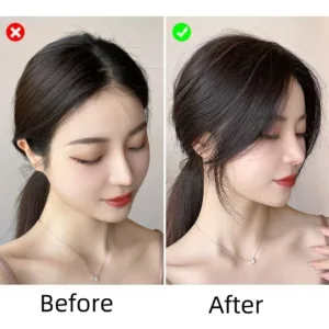 Clip-In Human Hair Bangs (3D Middle Part)