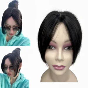 Clip-In Human Hair Topper Bangs (10inch, Non-Remy)