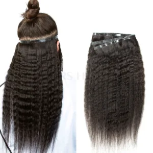Kinky Straight Long Tape Weft Extensions (12-30inch, 40-50g)