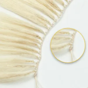 MRSHAIR Invisible Feather Tip Hair Bundles (Blonde, 40cm, 100 strands)