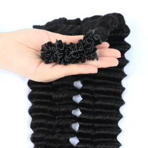 Deep Wave K Tip Human Hair Extensions (14-26inch, Remy)