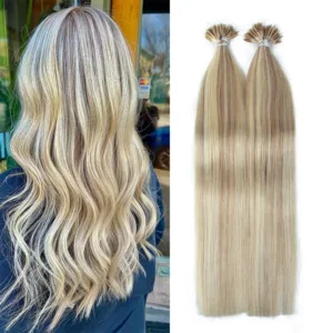 Fish Line Nano Tip Hair Extensions (50g, 12-24inch)
