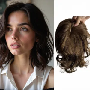 Clip-In Human Hair Topper Bangs (10inch, Non-Remy)