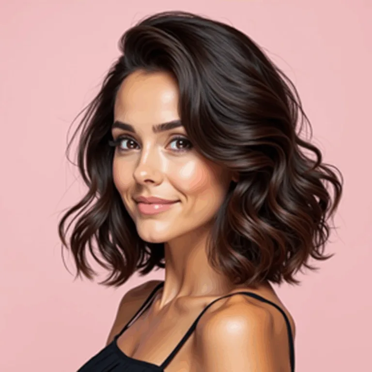 Body Wavy Human Hair Topper (25cm, Remy)